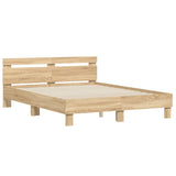 Bed Frame without Mattress Sonoma Oak 150x200 cm King Size