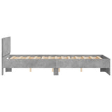 Bed Frame without Mattress Concrete Grey 135x190 cm Double