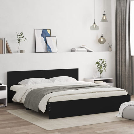 Bed Frame Without Mattress With Led Lights