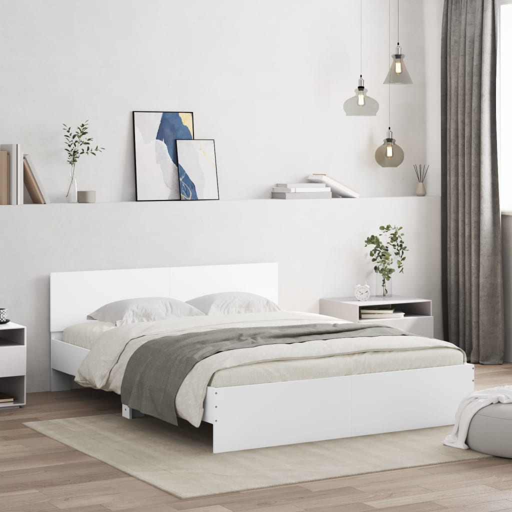 Bed Frame Without Mattress With Led Lights