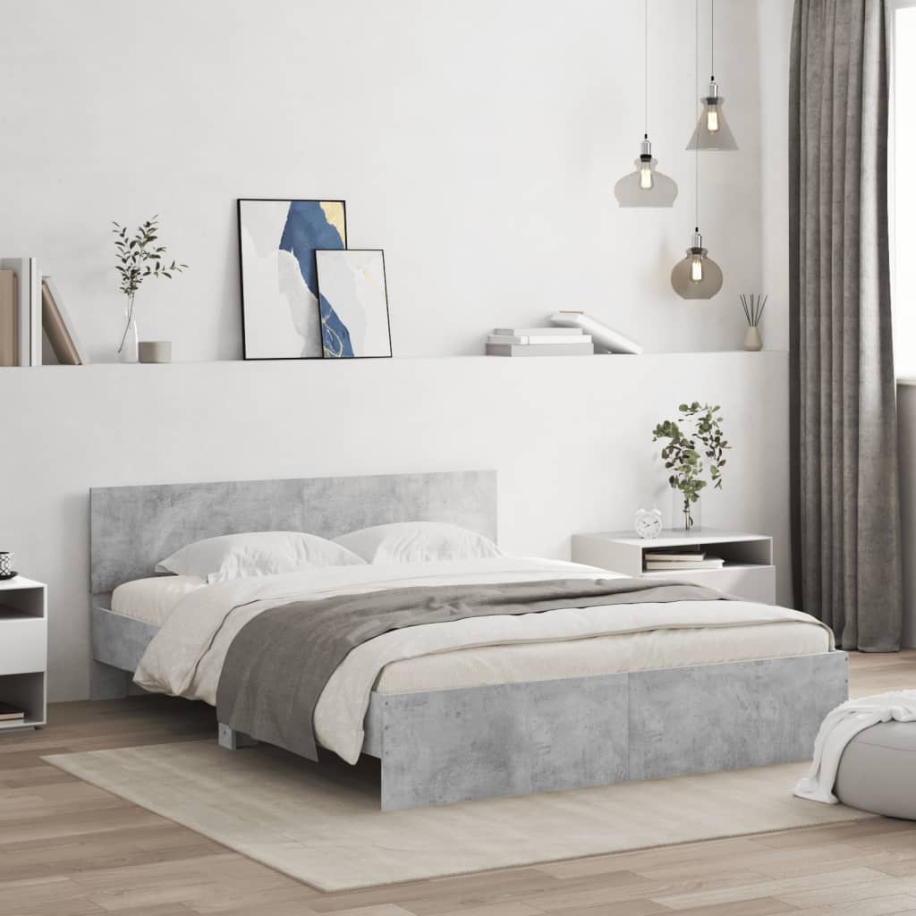 Bed Frame Without Mattress With Led Lights