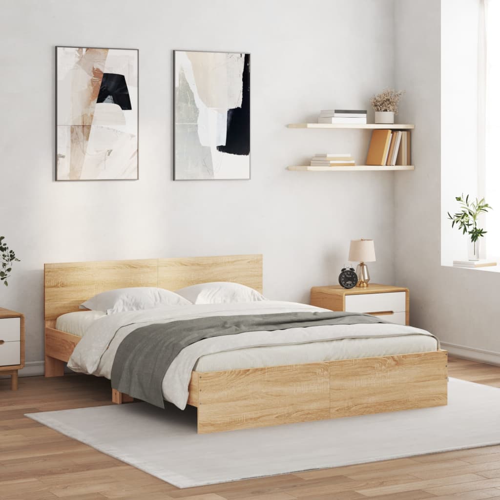 Bed Frame Without Mattress With Led Lights