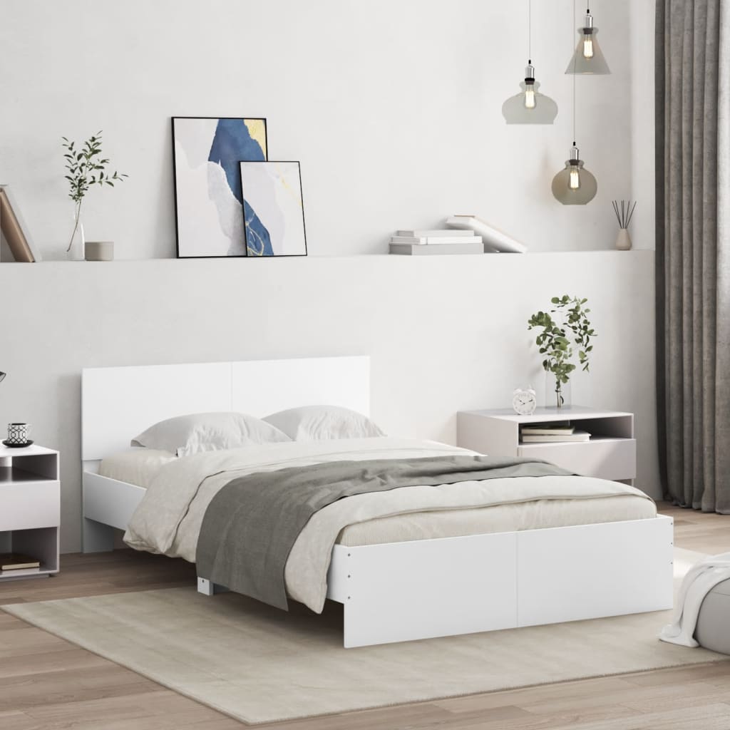 Bed Frame Without Mattress With Led Lights