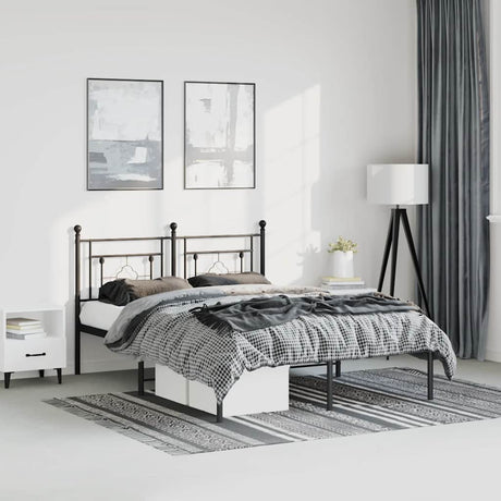 Metal Bed Frame Without Mattress 75X190Cm