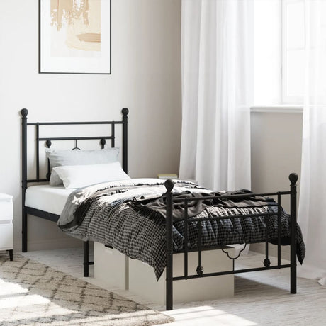 Metal Bed Frame Without Mattress 75X190Cm