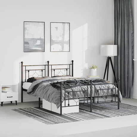 Metal Bed Frame Without Mattress 75X190Cm