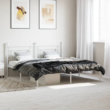 Metal Bed Frame Without Mattress 75X190Cm