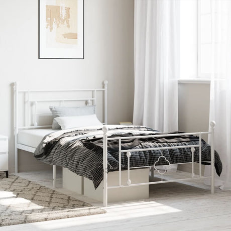 Metal Bed Frame Without Mattress 75X190Cm