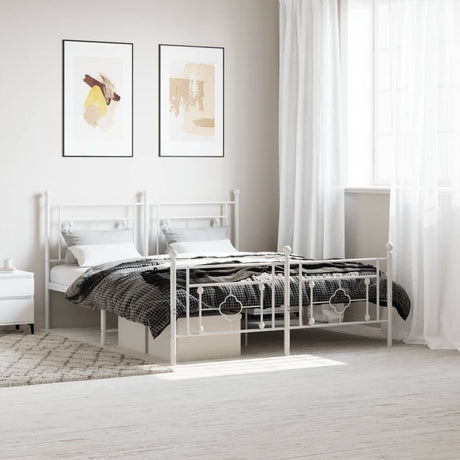 Metal Bed Frame Without Mattress 75X190Cm