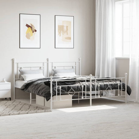 Metal Bed Frame Without Mattress 75X190Cm