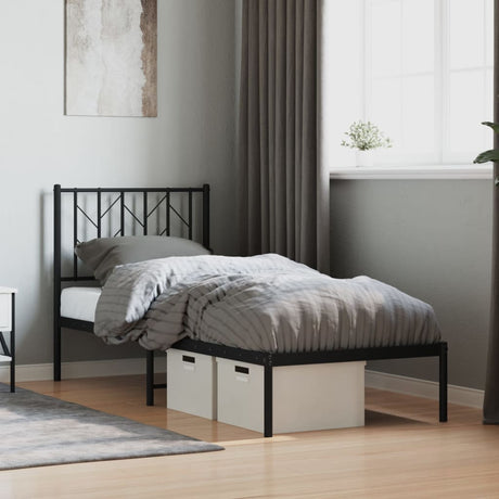 Metal Bed Frame Without Mattress 90X200Cm