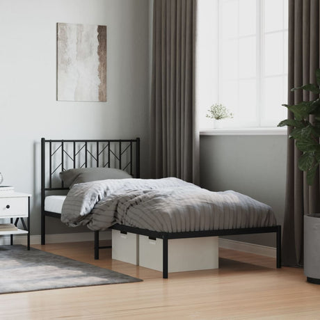 Metal Bed Frame Without Mattress 90X200Cm