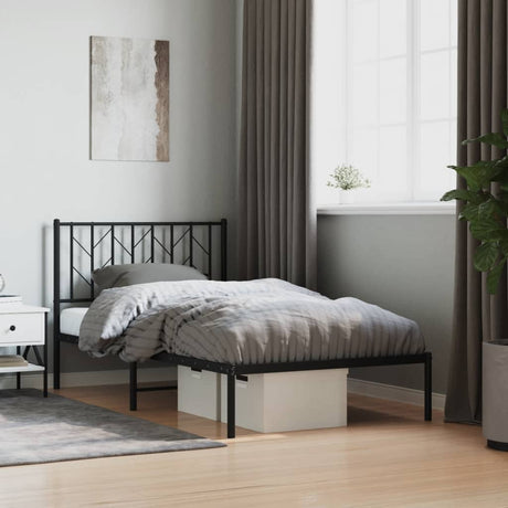 Metal Bed Frame Without Mattress 90X200Cm
