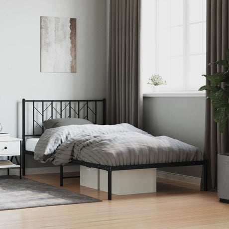 Metal Bed Frame Without Mattress 90X200Cm