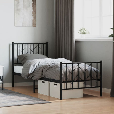 Metal Bed Frame Without Mattress 90X200Cm