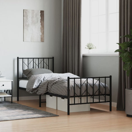 Metal Bed Frame Without Mattress 90X200Cm