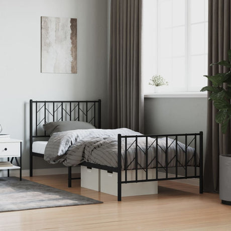 Metal Bed Frame Without Mattress 90X200Cm