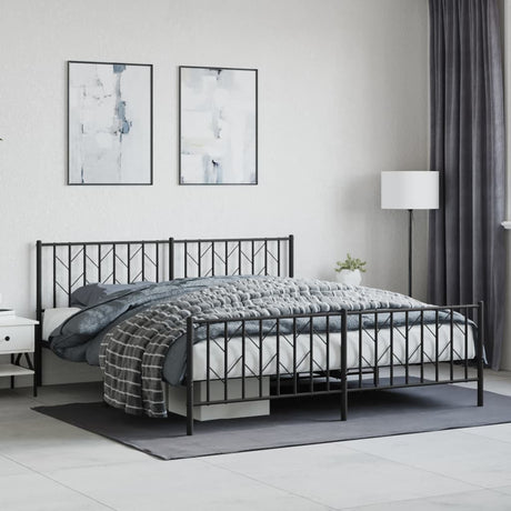 Metal Bed Frame Without Mattress 90X200Cm