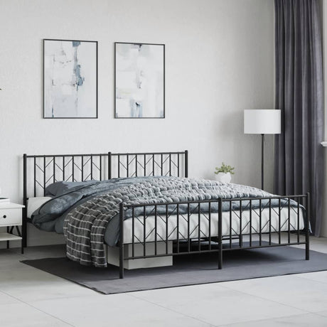 Metal Bed Frame Without Mattress 90X200Cm