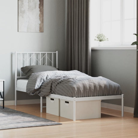 Metal Bed Frame Without Mattress 90X200Cm
