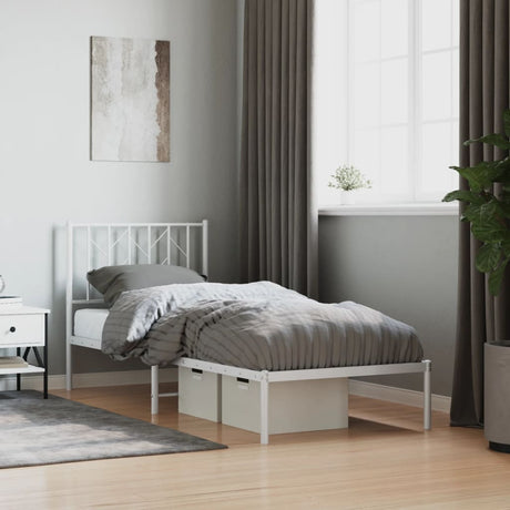 Metal Bed Frame Without Mattress 90X200Cm