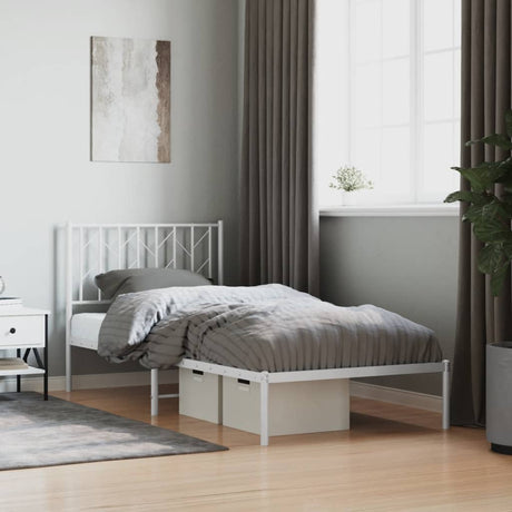 Metal Bed Frame Without Mattress 90X200Cm