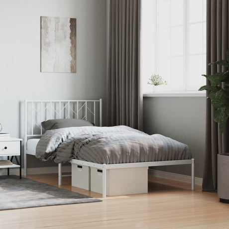 Metal Bed Frame Without Mattress 90X200Cm