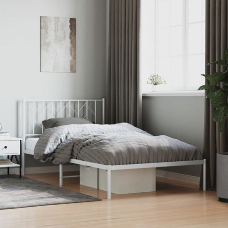 Metal Bed Frame Without Mattress 90X200Cm