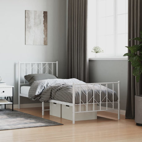 Metal Bed Frame Without Mattress 90X200Cm