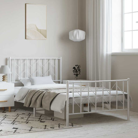 Metal Bed Frame Without Mattress 90X200Cm