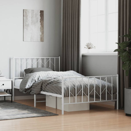 Metal Bed Frame Without Mattress 90X200Cm