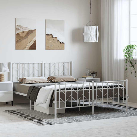 Metal Bed Frame Without Mattress 90X200Cm
