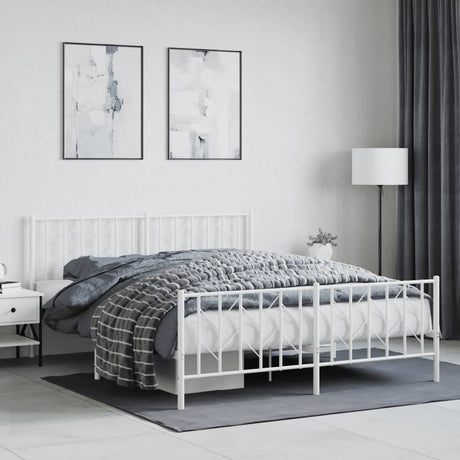Metal Bed Frame Without Mattress 90X200Cm