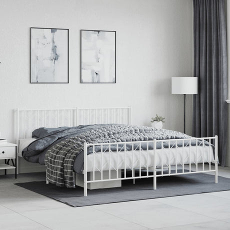 Metal Bed Frame Without Mattress 90X200Cm