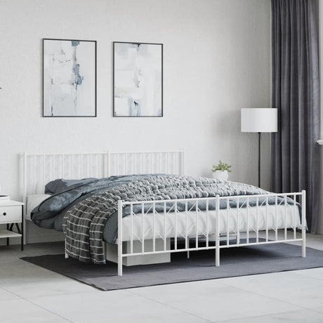 Metal Bed Frame Without Mattress 90X200Cm