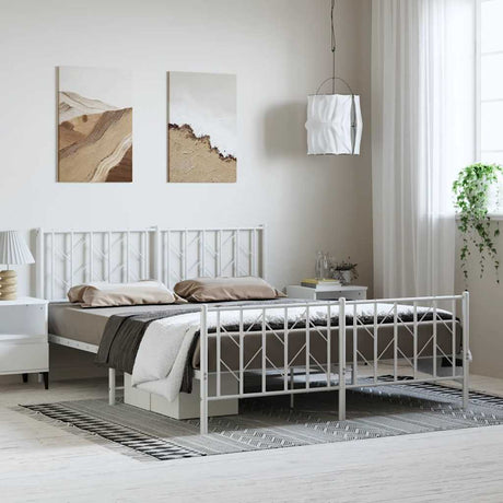 Metal Bed Frame Without Mattress 90X200Cm