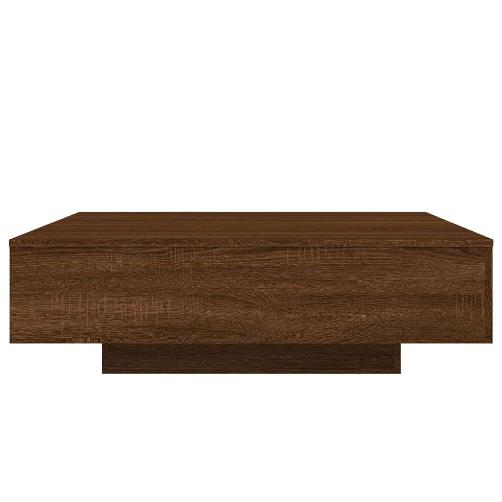 Coffee Table Brown Oak 100x100x31 cm Engineered Wood