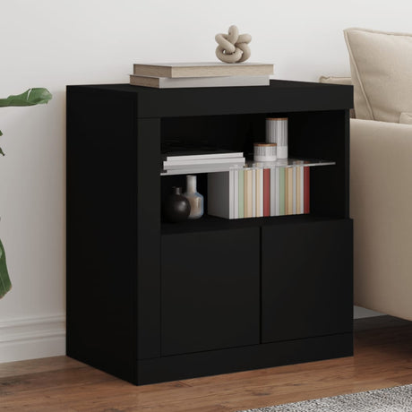 Sideboard With Led Lights 60.5X37X67 Cm