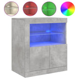 Sideboard With Led Lights 60.5X37X67 Cm