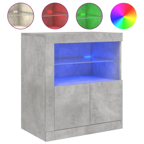 Sideboard With Led Lights 60.5X37X67 Cm