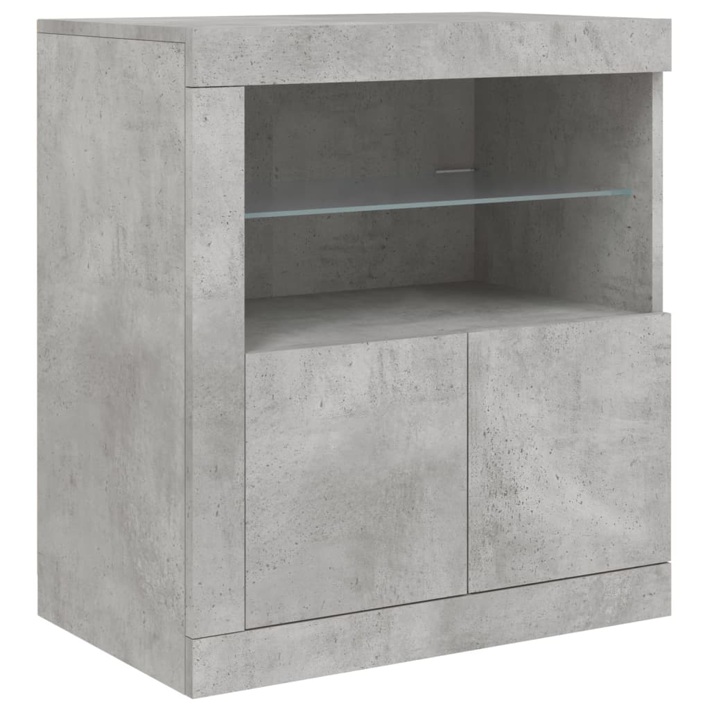Sideboard With Led Lights 60.5X37X67 Cm