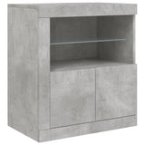 Sideboard With Led Lights 60.5X37X67 Cm