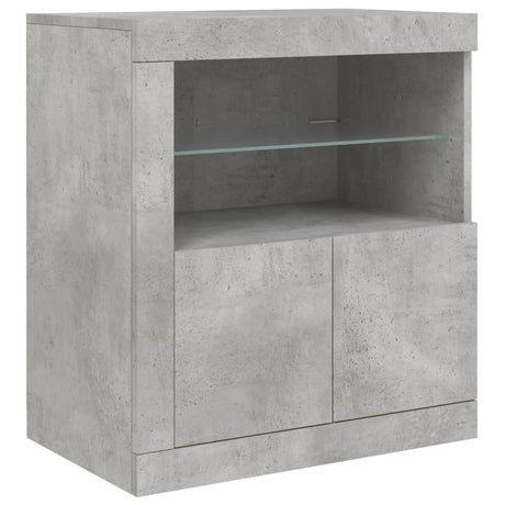 Sideboard With Led Lights 60.5X37X67 Cm