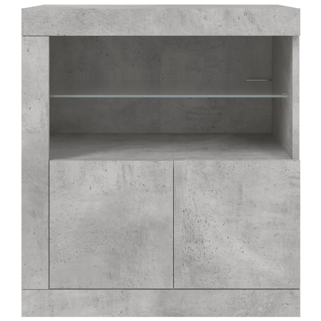 Sideboard With Led Lights 60.5X37X67 Cm