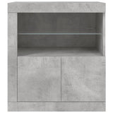 Sideboard With Led Lights 60.5X37X67 Cm