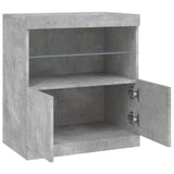 Sideboard With Led Lights 60.5X37X67 Cm