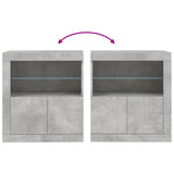 Sideboard With Led Lights 60.5X37X67 Cm