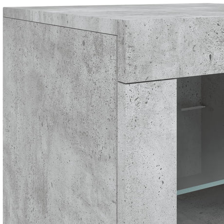 Sideboard With Led Lights 60.5X37X67 Cm