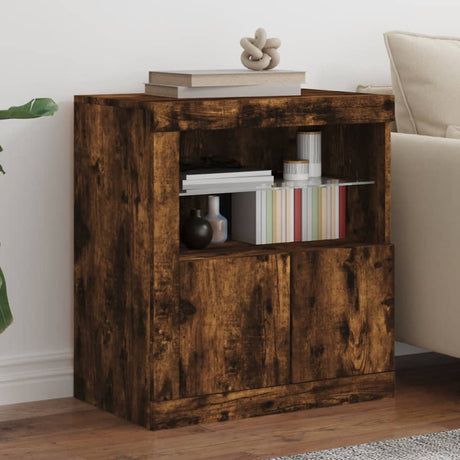 Sideboard With Led Lights 60.5X37X67 Cm