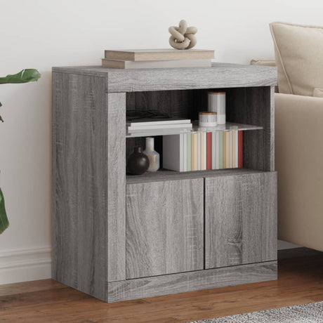Sideboard With Led Lights 60.5X37X67 Cm